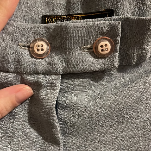 VINTAGE blue/gray trousers EUC - Picture 4 of 6